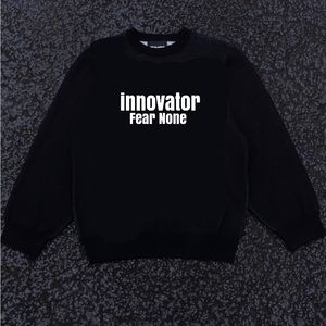 Hi this is a one of a kind trendsetter innovator crewneck 🖤